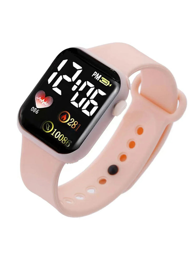 Love Square digital display digital Watch Girl Boy and Butterfly Color