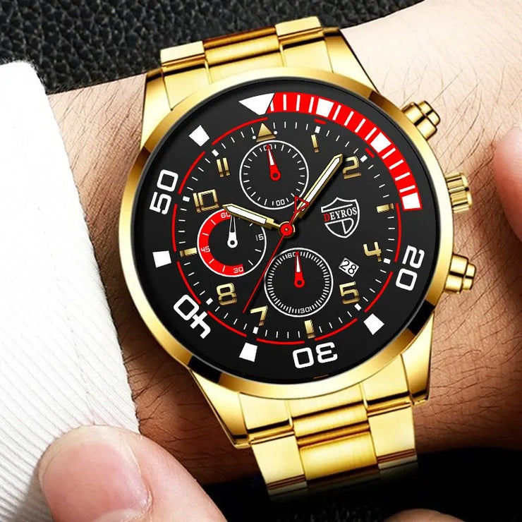 Couple watches set3PCS Set Fashion Men's Calendar Watches Male Casuals